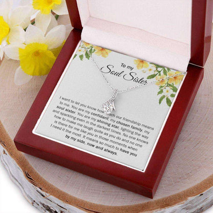Sister Necklace, To My Soul Sister Gift Necklace, Sentimental Gift For Soul Sister, Jewelry For Soul Sister On Birthday, Soul Sister Appreciation Gift Gifts for Sister Rakva