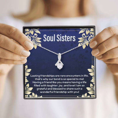 Sister Necklace, To My Soul Sister Necklace, Gift, Birthday Gift For Best Friend Bestie Bff Soul Sister Rakva
