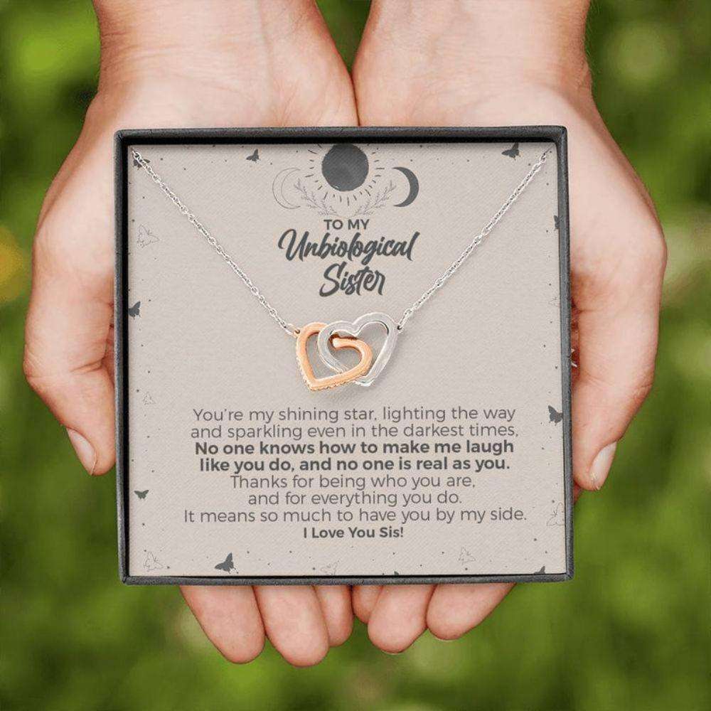 Sister Necklace, To My Unbiological Sister, You Are My Shining Star Necklace “ Best Friend, Bff Bestie Gift Gifts For Friend Rakva