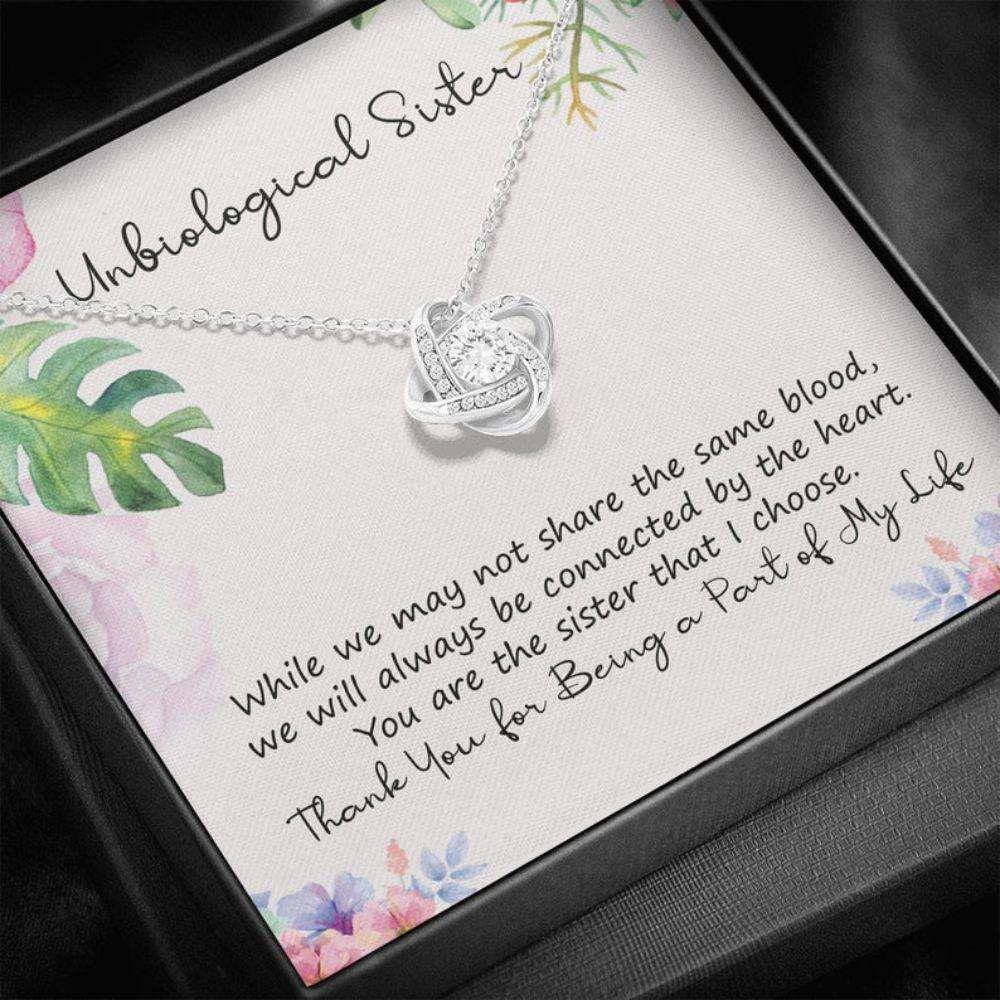Sister Necklace, Unbiological Sister Necklace, Gift For Best Friend Soul Sister Bridesmaid Bff Sister In Law Gifts For Friend Rakva