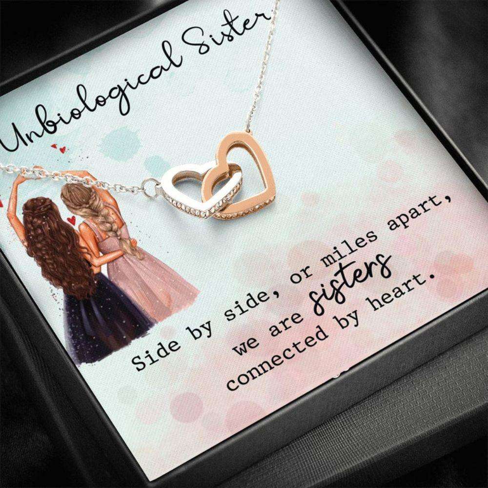 Sister Necklace, Unbiological Sister Necklace, Side By Side, Gift For Best Friend Soul Sister Bridesmaid Bff Gifts For Friend Rakva