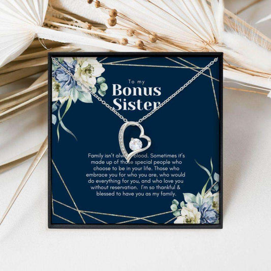 Sister Necklace, White Or Yellow Gold Necklace, Gift For Sister In Law, Wedding Thank You Gifts For Friend Rakva