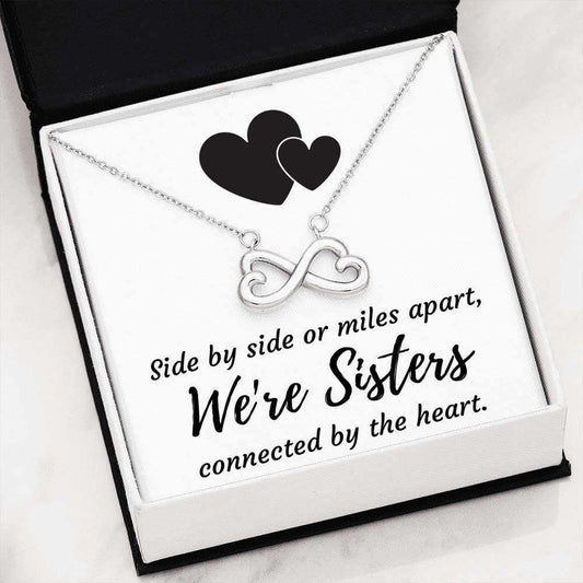 Sisters Infinity Necklace Gift For Best Friends, Soul Sister Rakva