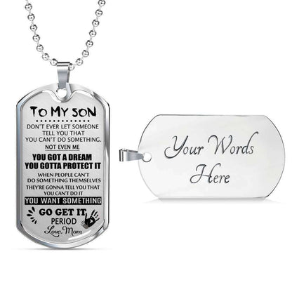 Son Dog Tag, Custom Picture Dog Tag For Son: Gift For Son Dog Tag Necklace-26 Gifts For Son Rakva