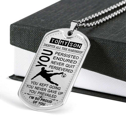 Son Dog Tag, Custom Picture Dog Tag For Son: Gift For Son Dog Tag Necklace-31 Gifts For Son Rakva