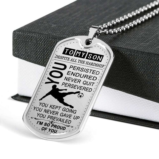 Son Dog Tag, Custom Picture Dog Tag For Son: Gift For Son Dog Tag Necklace-31 Gifts For Son Rakva