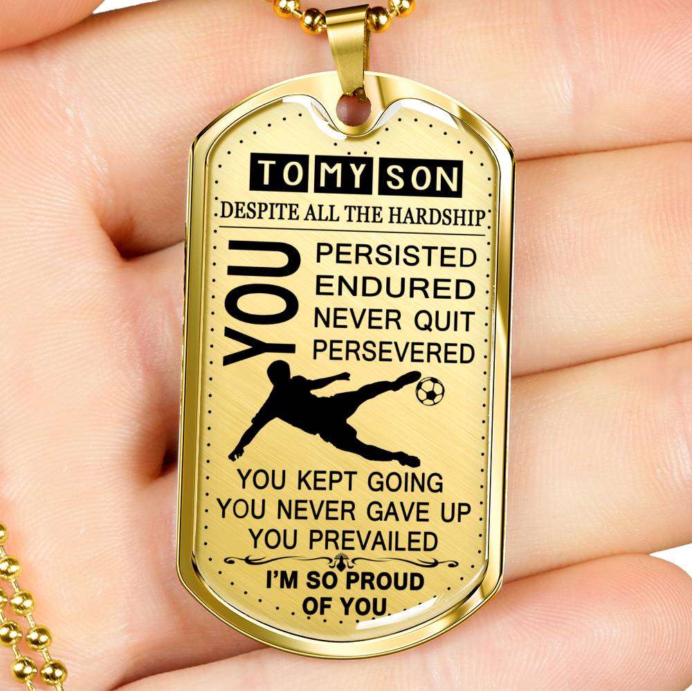 Son Dog Tag, Custom Picture Dog Tag For Son: Gift For Son Dog Tag Necklace-31 Gifts For Son Rakva