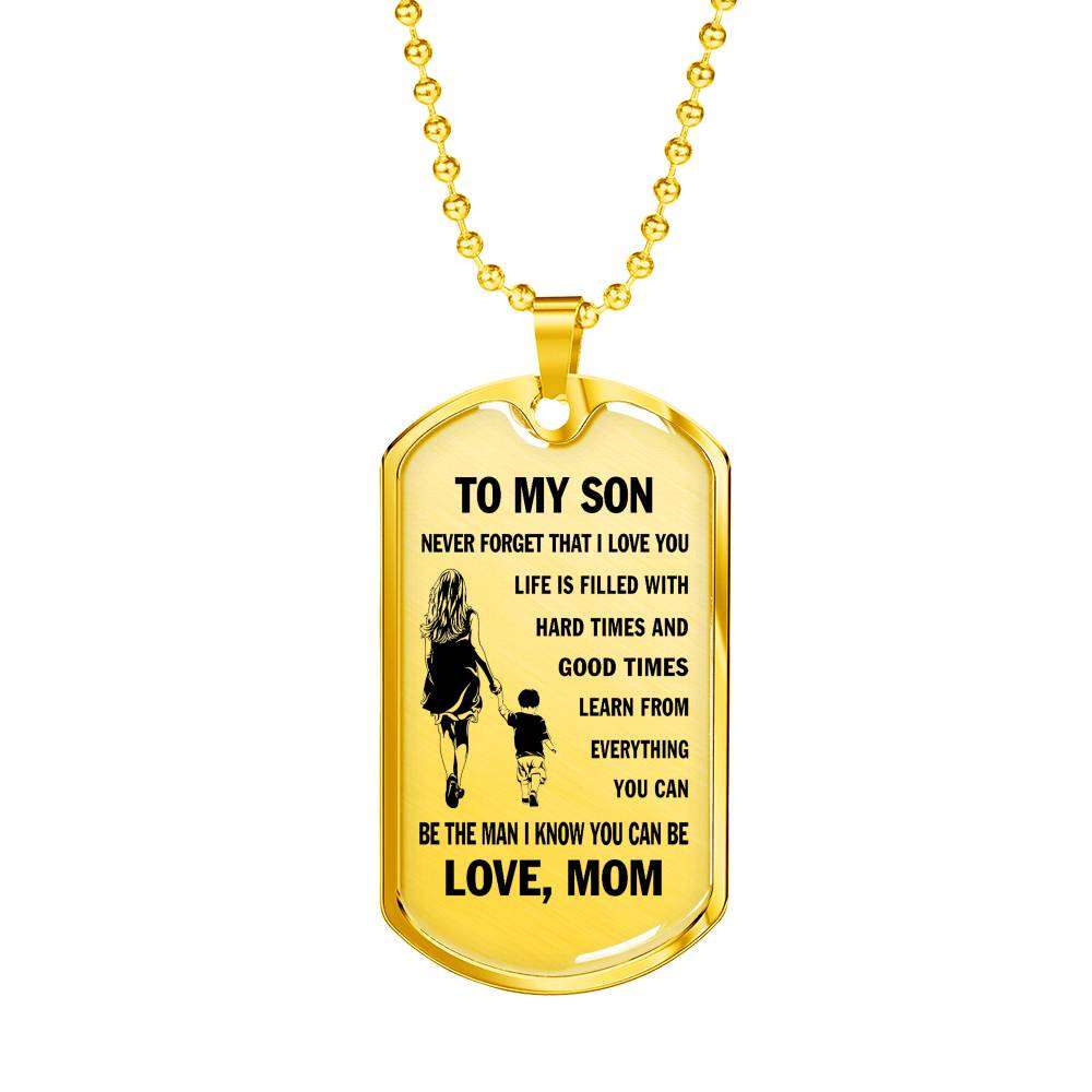 Son Dog Tag, Custom Picture Dog Tag For Son, Gift For Son, Son Necklace, Father And Son Dog Tag-10 Gifts For Son Rakva
