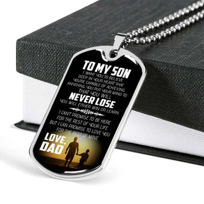 Son Dog Tag, Custom Picture Dog Tag For Son, Gift For Son, Son Necklace, Father And Son Dog Tag-101 Gifts For Son Rakva