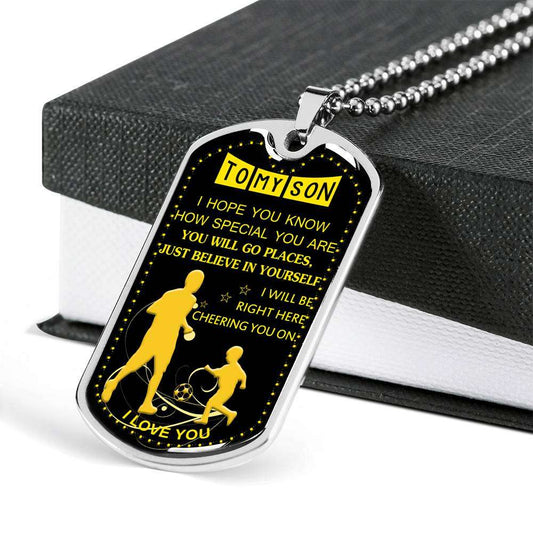 Son Dog Tag, Custom Picture Dog Tag For Son, Gift For Son, Son Necklace, Father And Son Dog Tag-103 Gifts For Son Rakva