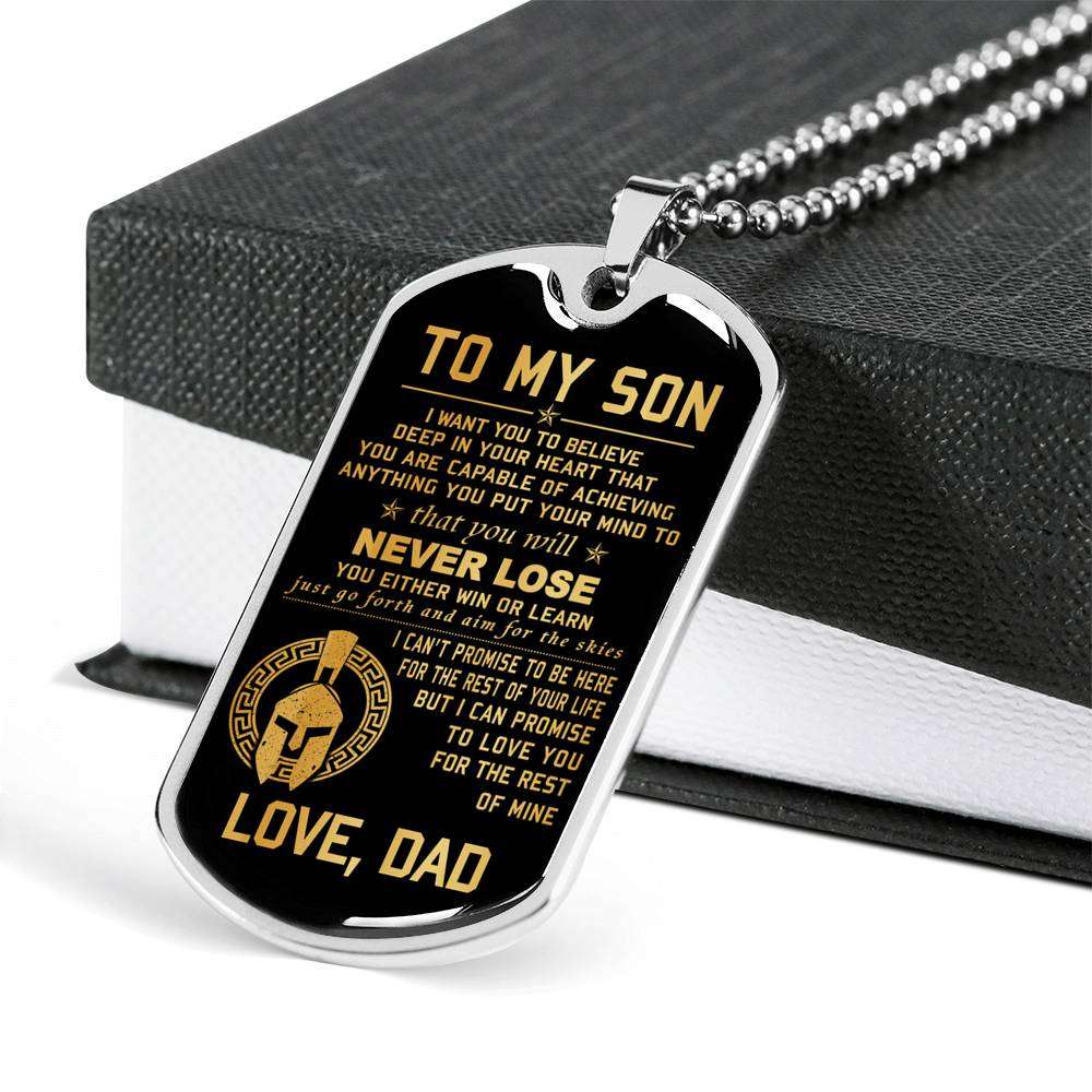 Son Dog Tag, Custom Picture Dog Tag For Son, Gift For Son, Son Necklace, Father And Son Dog Tag-104 Gifts For Son Rakva