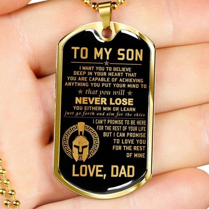 Son Dog Tag, Custom Picture Dog Tag For Son, Gift For Son, Son Necklace, Father And Son Dog Tag-104 Gifts For Son Rakva
