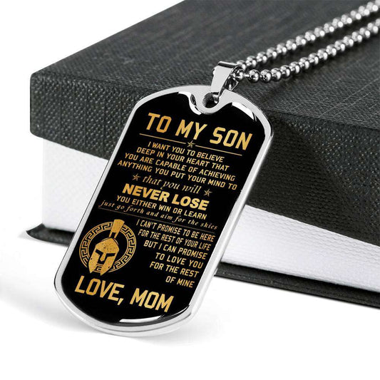 Son Dog Tag, Custom Picture Dog Tag For Son, Gift For Son, Son Necklace, Father And Son Dog Tag-105 Gifts For Son Rakva
