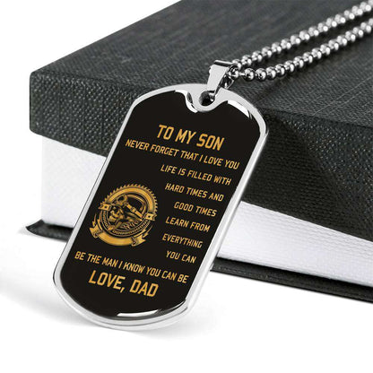 Son Dog Tag, Custom Picture Dog Tag For Son, Gift For Son, Son Necklace, Father And Son Dog Tag-109 Gifts For Son Rakva