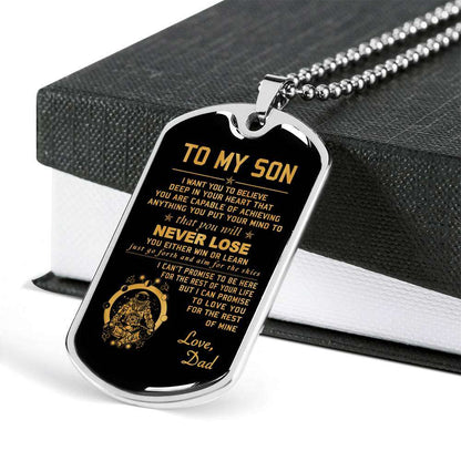 Son Dog Tag, Custom Picture Dog Tag For Son, Gift For Son, Son Necklace, Father And Son Dog Tag-114 Gifts For Son Rakva