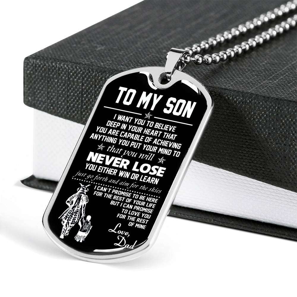 Son Dog Tag, Custom Picture Dog Tag For Son, Gift For Son, Son Necklace, Father And Son Dog Tag-116 Gifts For Son Rakva