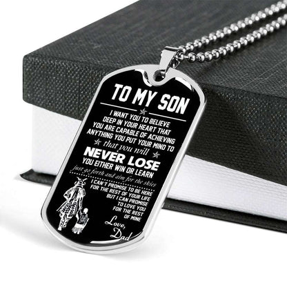 Son Dog Tag, Custom Picture Dog Tag For Son, Gift For Son, Son Necklace, Father And Son Dog Tag-116 Gifts For Son Rakva
