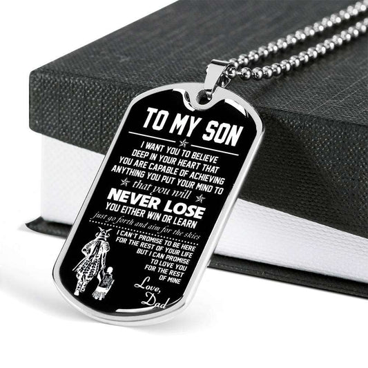 Son Dog Tag, Custom Picture Dog Tag For Son, Gift For Son, Son Necklace, Father And Son Dog Tag-116 Gifts For Son Rakva