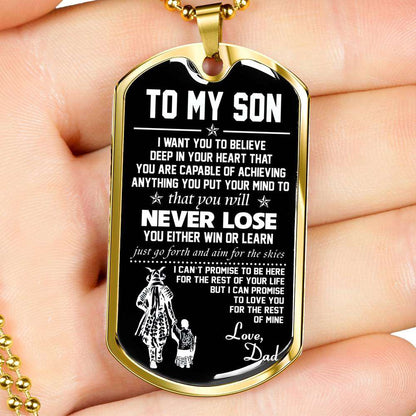 Son Dog Tag, Custom Picture Dog Tag For Son, Gift For Son, Son Necklace, Father And Son Dog Tag-116 Gifts For Son Rakva