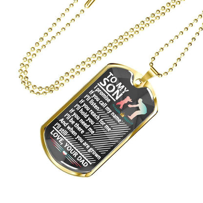 Son Dog Tag, Custom Picture Dog Tag For Son, Gift For Son, Son Necklace, Father And Son Dog Tag-119 Gifts For Son Rakva