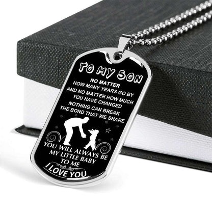 Son Dog Tag, Custom Picture Dog Tag For Son, Gift For Son, Son Necklace, Father And Son Dog Tag-126 Gifts For Son Rakva