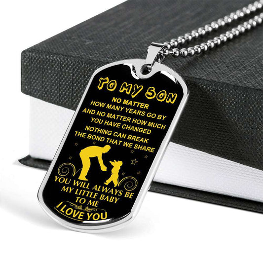 Son Dog Tag, Custom Picture Dog Tag For Son, Gift For Son, Son Necklace, Father And Son Dog Tag-127 Gifts For Son Rakva