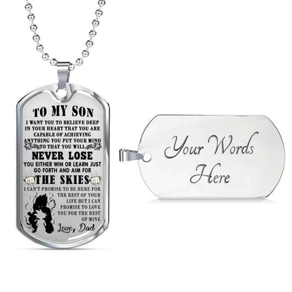 Son Dog Tag, Custom Picture Dog Tag For Son, Gift For Son, Son Necklace, Father And Son Dog Tag-13 Gifts For Son Rakva
