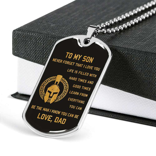 Son Dog Tag, Custom Picture Dog Tag For Son, Gift For Son, Son Necklace, Father And Son Dog Tag-130 Gifts For Son Rakva
