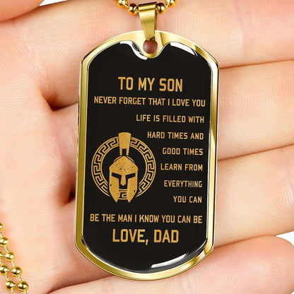 Son Dog Tag, Custom Picture Dog Tag For Son, Gift For Son, Son Necklace, Father And Son Dog Tag-130 Gifts For Son Rakva