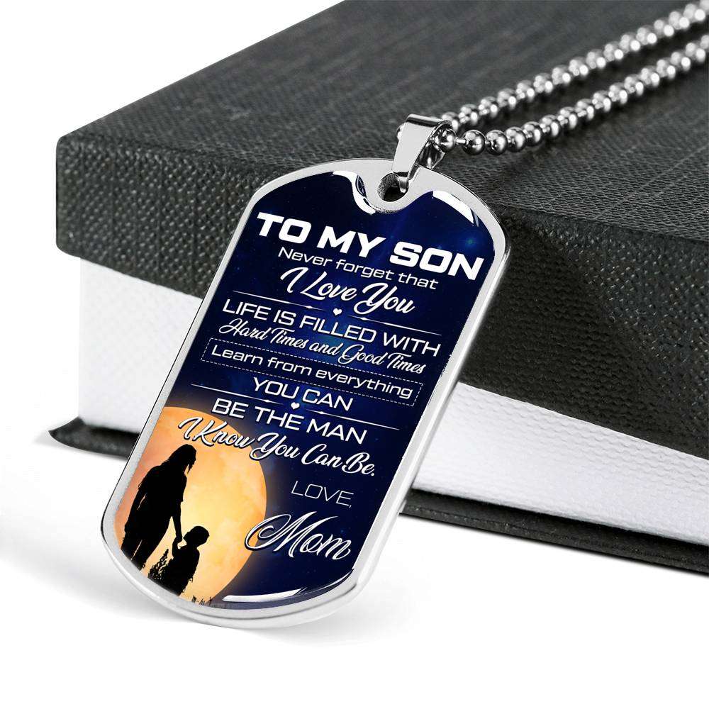 Son Dog Tag, Custom Picture Dog Tag For Son, Gift For Son, Son Necklace, Father And Son Dog Tag-133 Gifts For Son Rakva
