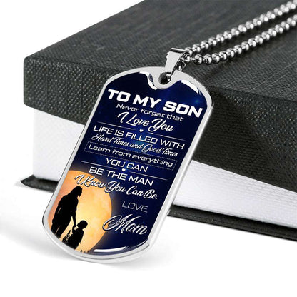 Son Dog Tag, Custom Picture Dog Tag For Son, Gift For Son, Son Necklace, Father And Son Dog Tag-133 Gifts For Son Rakva