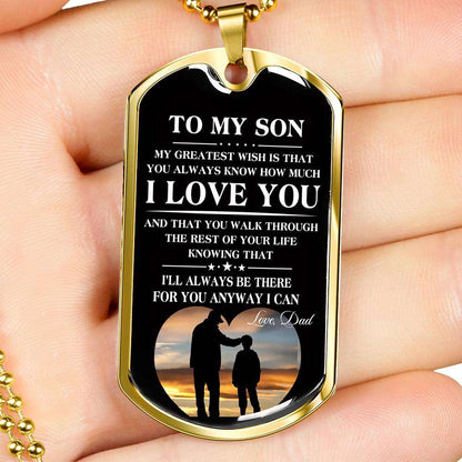Son Dog Tag, Custom Picture Dog Tag For Son, Gift For Son, Son Necklace, Father And Son Dog Tag-136 Gifts For Son Rakva