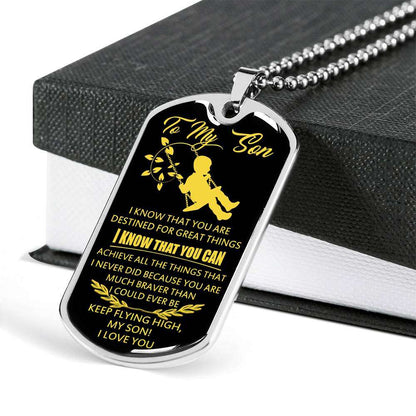 Son Dog Tag, Custom Picture Dog Tag For Son, Gift For Son, Son Necklace, Father And Son Dog Tag-140 Gifts For Son Rakva