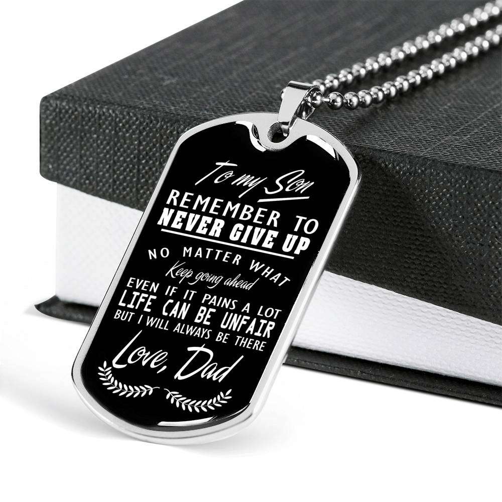 Son Dog Tag, Custom Picture Dog Tag For Son, Gift For Son, Son Necklace, Father And Son Dog Tag-142 Gifts For Son Rakva