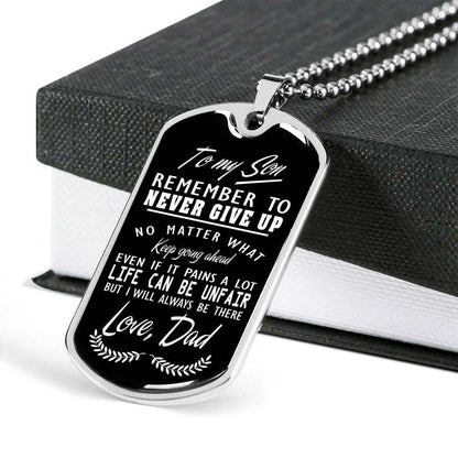 Son Dog Tag, Custom Picture Dog Tag For Son, Gift For Son, Son Necklace, Father And Son Dog Tag-142 Gifts For Son Rakva