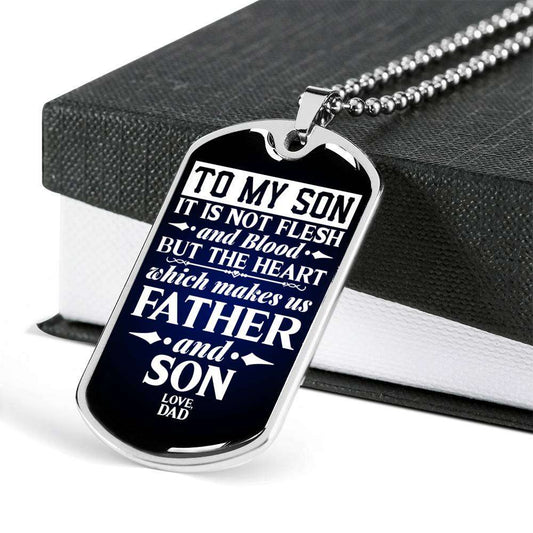 Son Dog Tag, Custom Picture Dog Tag For Son, Gift For Son, Son Necklace, Father And Son Dog Tag-144 Gifts For Son Rakva