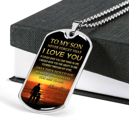 Son Dog Tag, Custom Picture Dog Tag For Son, Gift For Son, Son Necklace, Father And Son Dog Tag-145 Gifts For Son Rakva