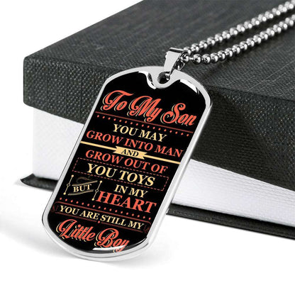 Son Dog Tag, Custom Picture Dog Tag For Son, Gift For Son, Son Necklace, Father And Son Dog Tag-148 Gifts For Son Rakva