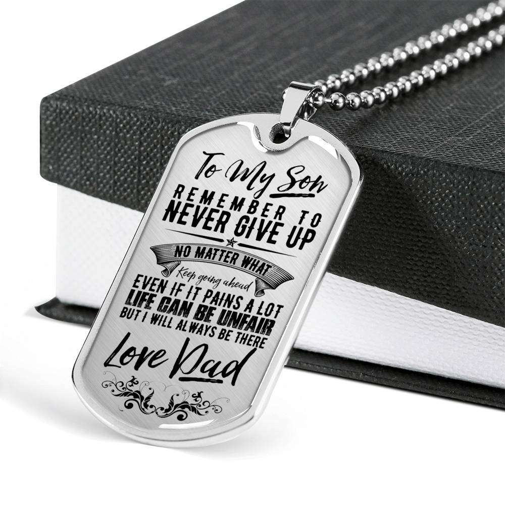Son Dog Tag, Custom Picture Dog Tag For Son, Gift For Son, Son Necklace, Father And Son Dog Tag-15 Gifts For Son Rakva