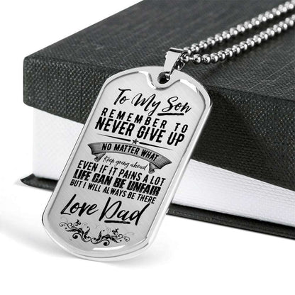 Son Dog Tag, Custom Picture Dog Tag For Son, Gift For Son, Son Necklace, Father And Son Dog Tag-15 Gifts For Son Rakva
