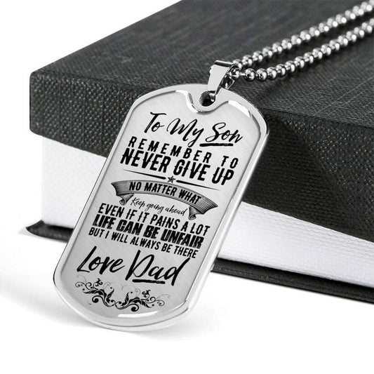 Son Dog Tag, Custom Picture Dog Tag For Son, Gift For Son, Son Necklace, Father And Son Dog Tag-15 Gifts For Son Rakva