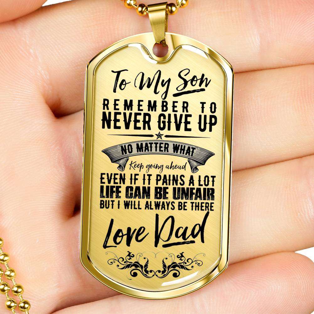 Son Dog Tag, Custom Picture Dog Tag For Son, Gift For Son, Son Necklace, Father And Son Dog Tag-15 Gifts For Son Rakva