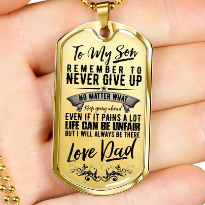 Son Dog Tag, Custom Picture Dog Tag For Son, Gift For Son, Son Necklace, Father And Son Dog Tag-15 Gifts For Son Rakva