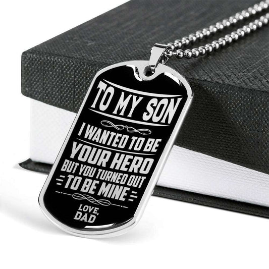 Son Dog Tag, Custom Picture Dog Tag For Son, Gift For Son, Son Necklace, Father And Son Dog Tag-152 Gifts For Son Rakva