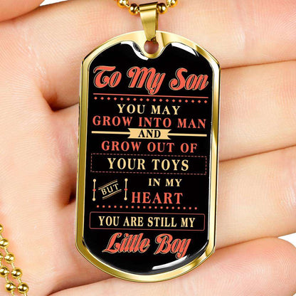 Son Dog Tag, Custom Picture Dog Tag For Son, Gift For Son, Son Necklace, Father And Son Dog Tag-153 Gifts For Son Rakva