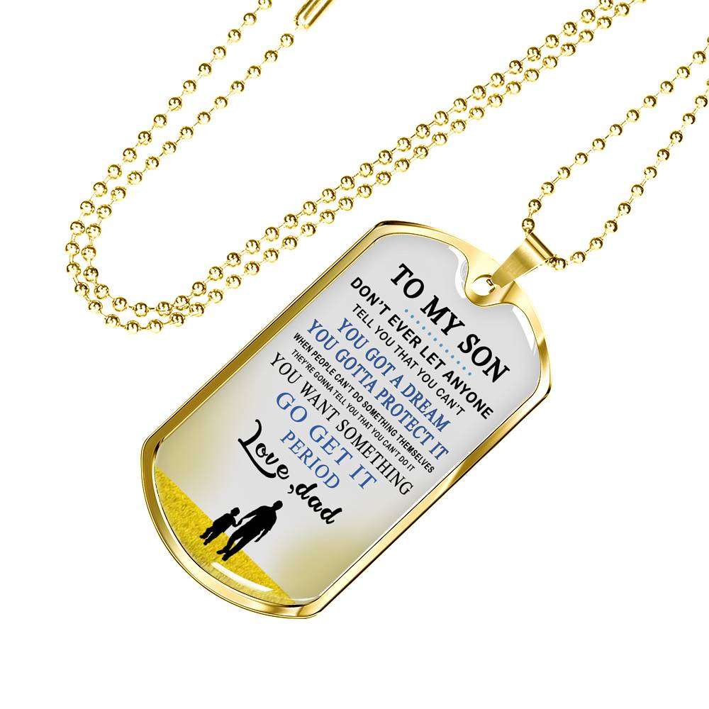 Son Dog Tag, Custom Picture Dog Tag For Son, Gift For Son, Son Necklace, Father And Son Dog Tag-156 Gifts For Son Rakva