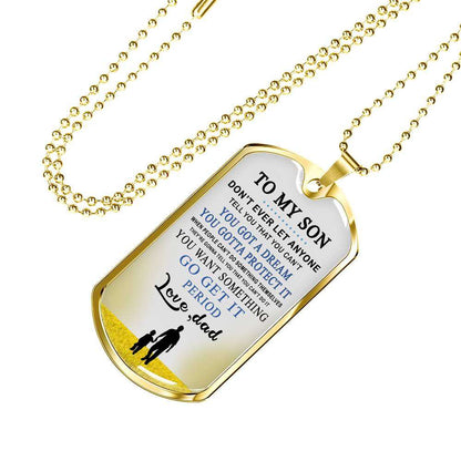 Son Dog Tag, Custom Picture Dog Tag For Son, Gift For Son, Son Necklace, Father And Son Dog Tag-156 Gifts For Son Rakva