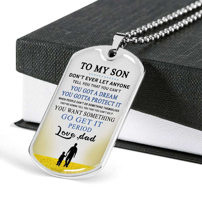 Son Dog Tag, Custom Picture Dog Tag For Son, Gift For Son, Son Necklace, Father And Son Dog Tag-156 Gifts For Son Rakva