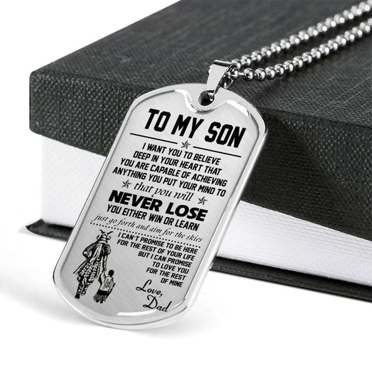 Son Dog Tag, Custom Picture Dog Tag For Son, Gift For Son, Son Necklace, Father And Son Dog Tag-158 Gifts For Son Rakva