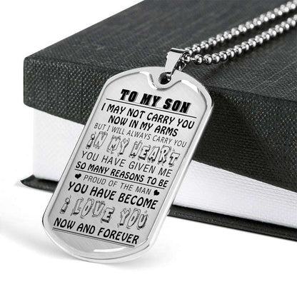 Son Dog Tag, Custom Picture Dog Tag For Son, Gift For Son, Son Necklace, Father And Son Dog Tag-172 Gifts For Son Rakva